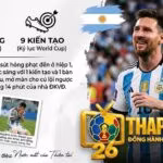 Lionel Messi ăn mừng đầy cảm xúc sau màn lội ngược dòng 3-2 của Argentina trước Ai Cập tại vòng 1/8 World Cup 2026, thiết lập kỷ lục 21 bàn thắng.